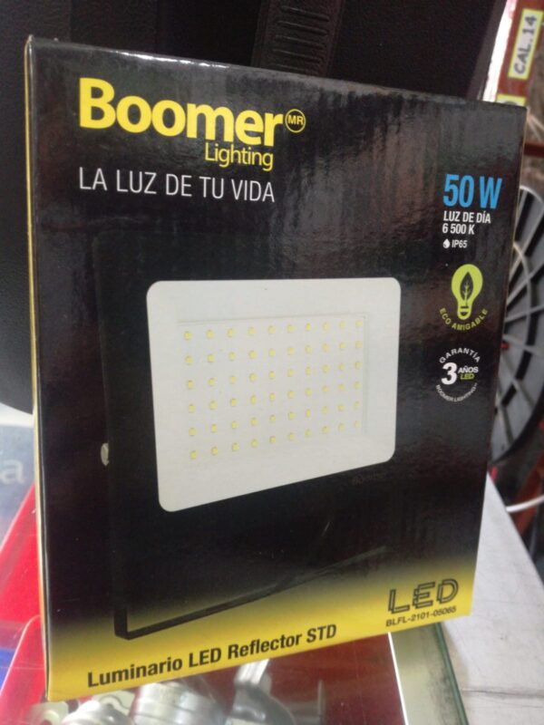 REFLECTOR 50 W BOOMER BLFL-2101-05065 NEGRO