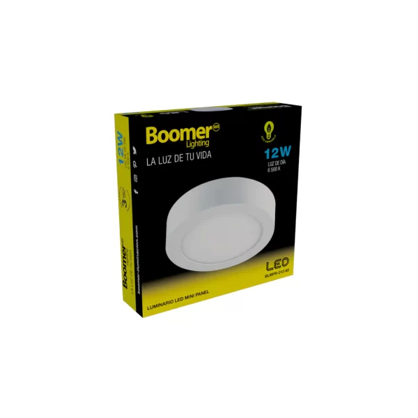 LUMINARIO SOBREPONER REDONDO 12 W 6500K BLMPR-012-65 BOOMER