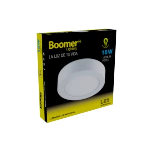 LUMINARIO SOBREPONER REDONDO 18 W 6500K BLMPR-018-65 BOOMER