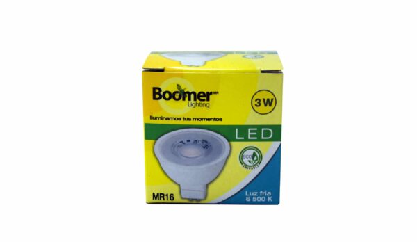 FOCO LED MR16 BOOMER 3 W 6500K FOLBOMR160036500