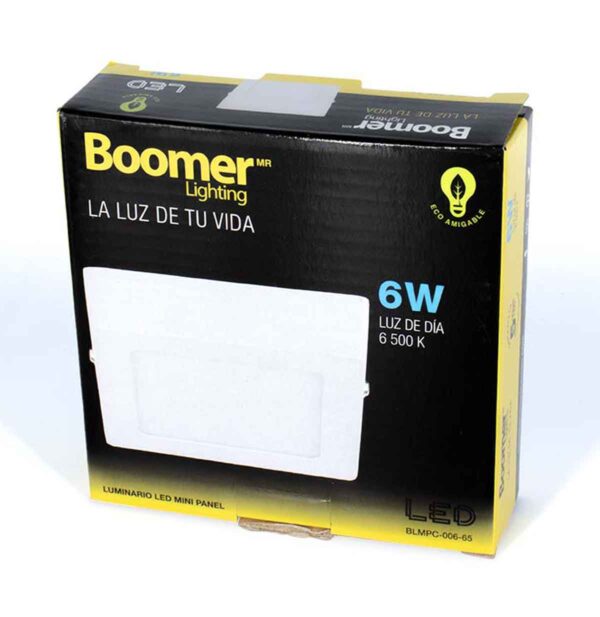 LUMINARIO SOBREPONER CUADRADO 6 W BLMPC-006-65 BOOMER