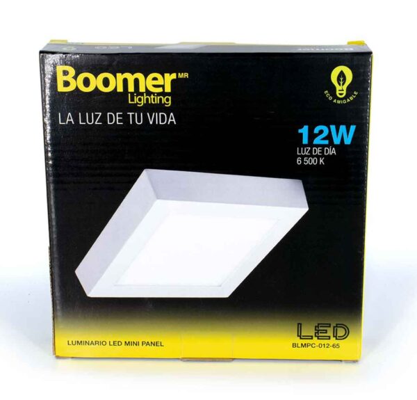 LUMINARIO SOBREPONER CUADRADO 12 W BLMPC-012-65 BOOMER