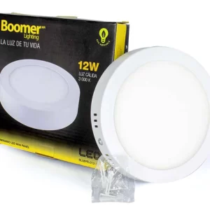 LUMINARIO SOBREPONER REDONDA 12 W(CALIDA) BLMPR-012-30 BOOMER