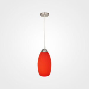 LUMINARIA COLGANTE ROJO MATE MX-CL7002-4